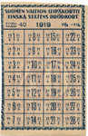 Suomen valtion leipäkortti 1919 pula-ajalta