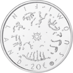 SUOMI: 20€ 2014 Lukutaito Juhlaraha pahvipakkauksessa