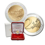 MONACO:2€ 2015 "800th anniversary of the construction of First Castle" PROOF
