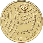 SUOMI: 100 vuoden kuluttua 100 € -juhlaraha kultaa