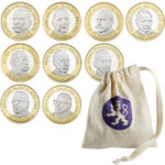 Suomi: 5€ Suomen Presidentit 5 € -kokoelmapussi, UNC 9 kpl/pussi