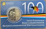 BELGIUM: 2 € 2021 Economic Union 100 years BU coincard